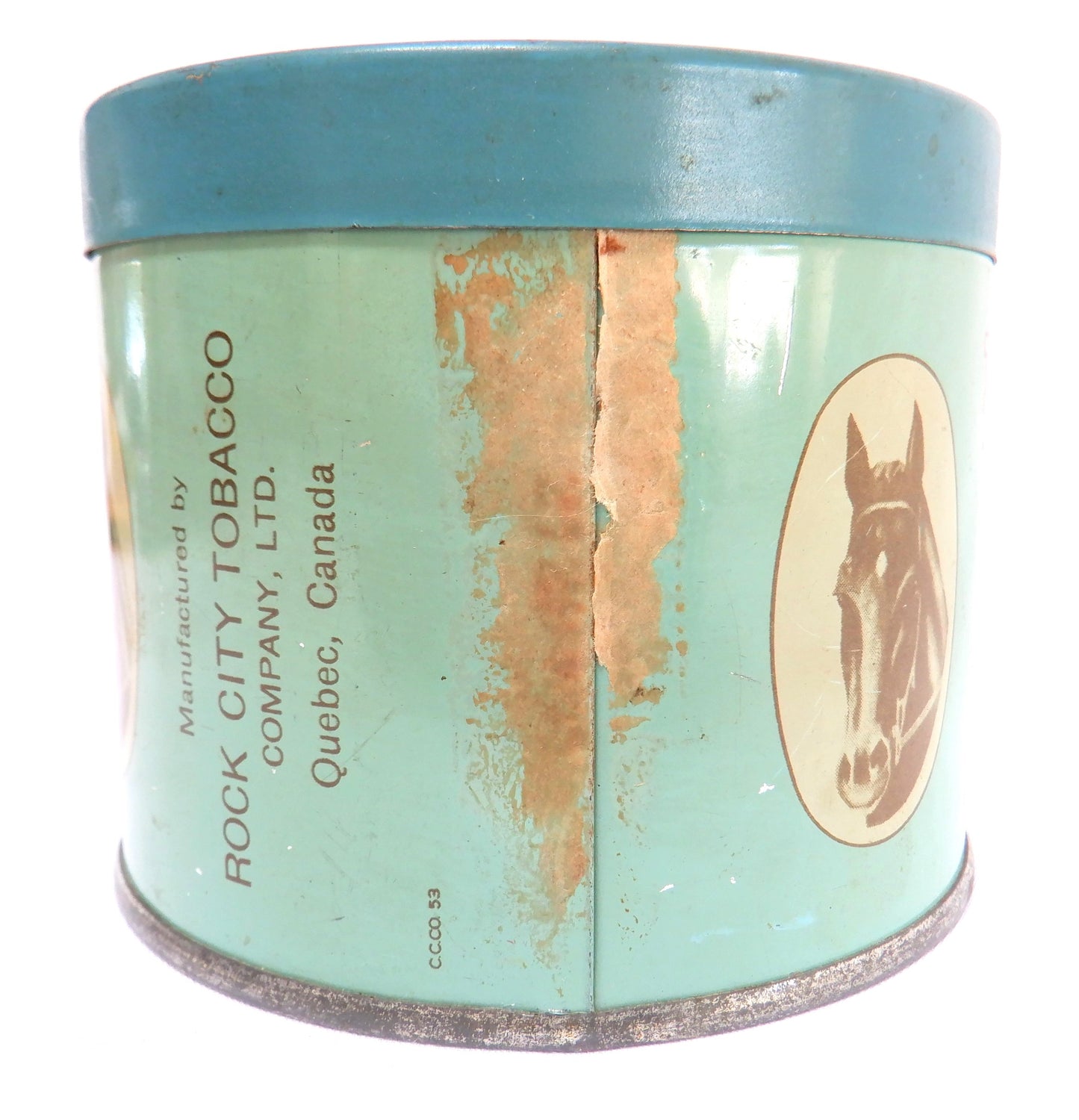 TWENTY GRAND FINE-CUT TOBACCO Antique Tin by The Rock City Tobacco Company, Made in CANADA