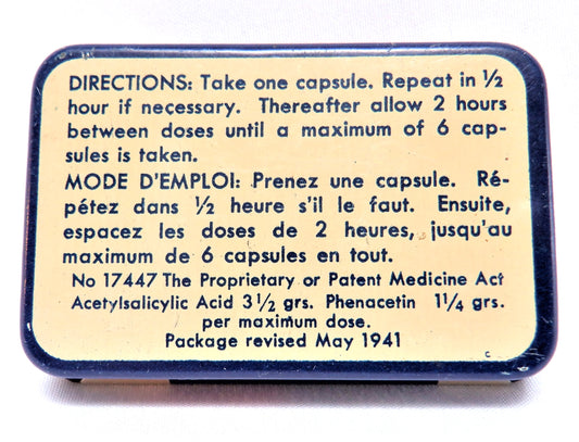 An Antique Canadian Tin Container by BUCKLEY'S CINNAMATED CAPSULES