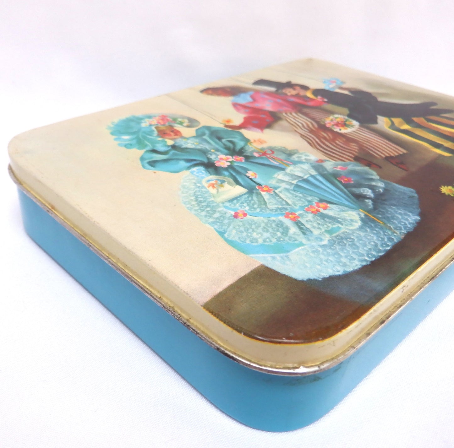 BLUE BIRD'S Parkes Classic Series Vintage Tin Container: 'THE MARIONETTES'