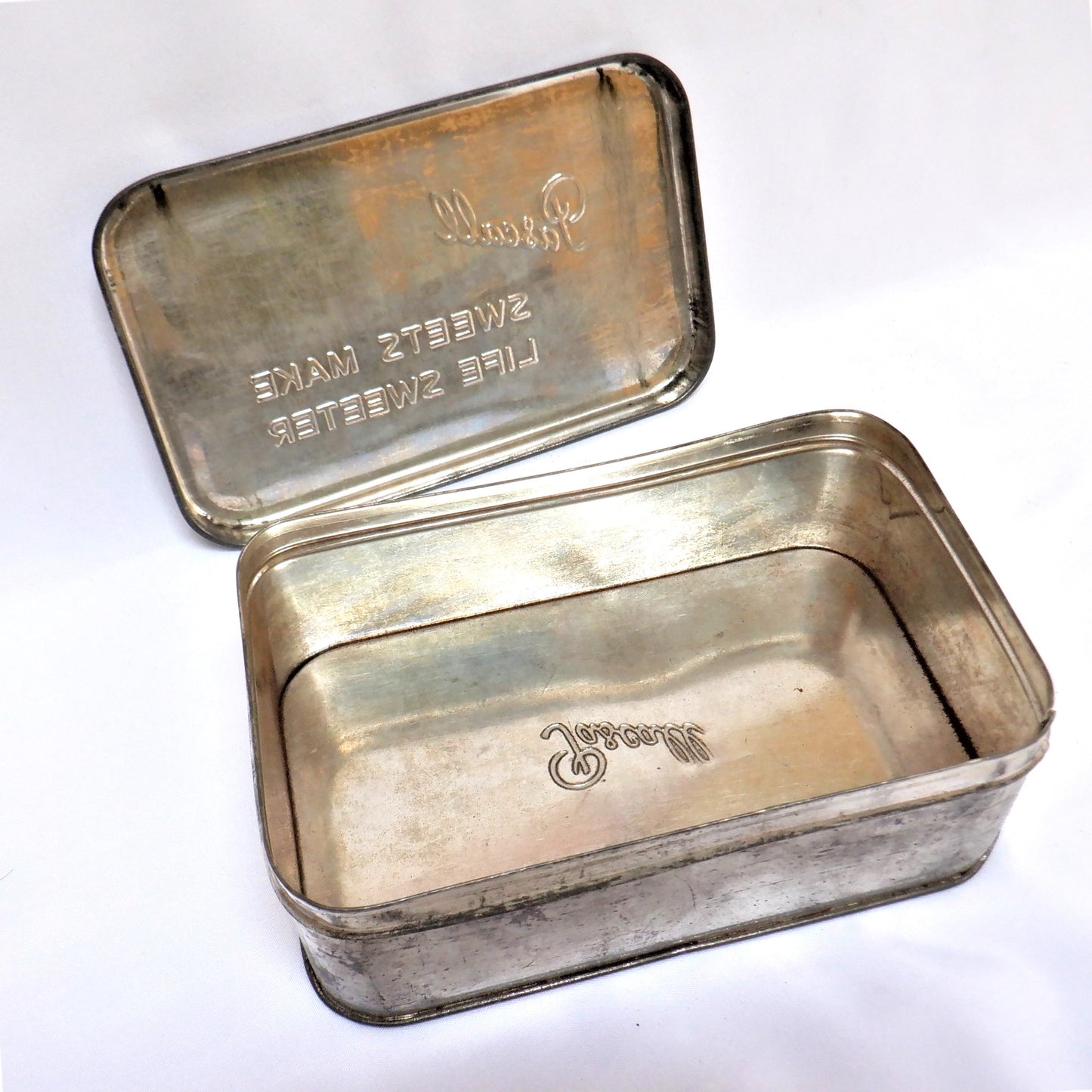 PASCALL VINTAGE TIN CAN...SWEETS MAKE LIFE SWEETER!