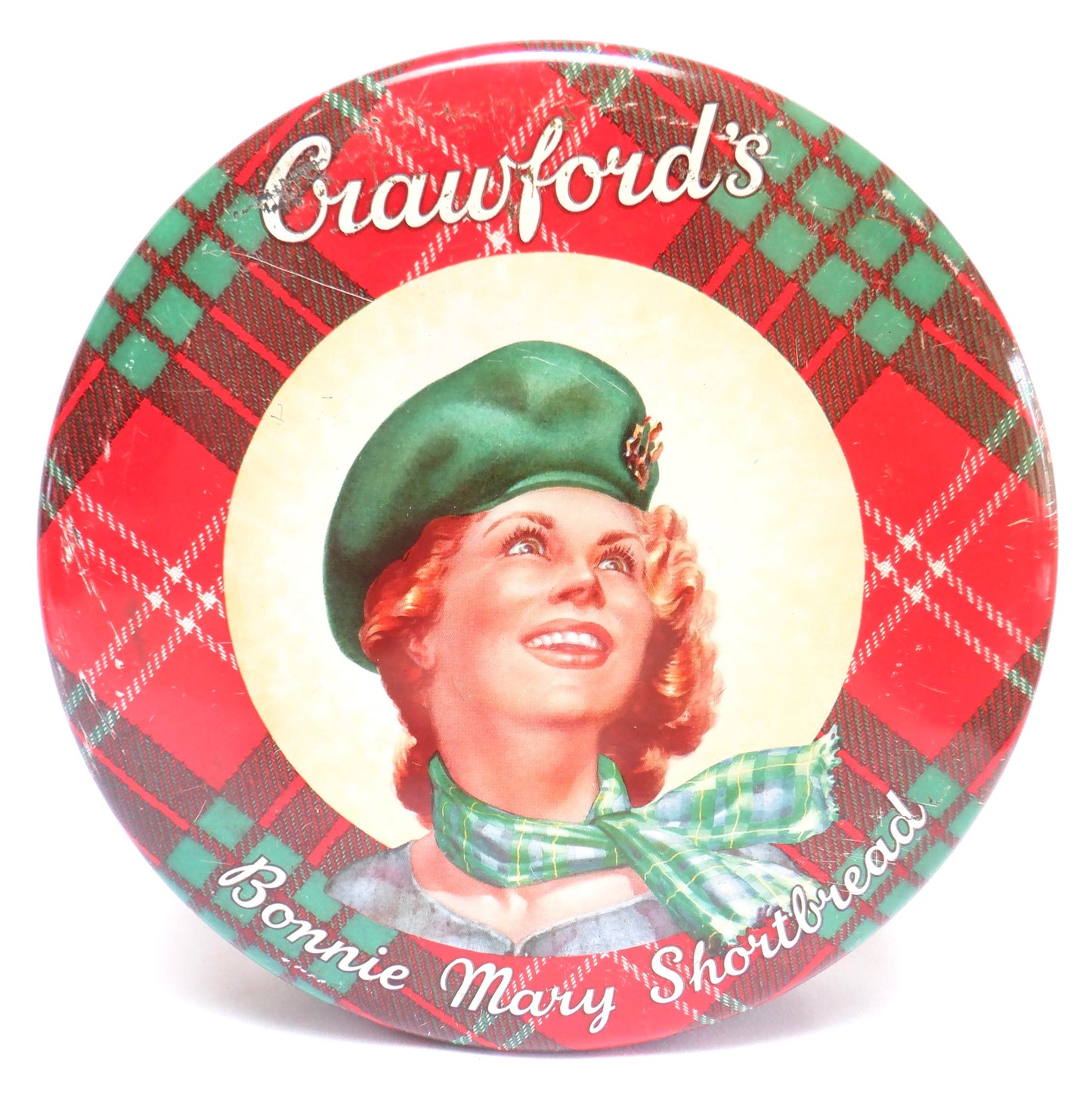Vintage Tin Container by Crawford's Biscuit Company of Scotland: 'BONNIE MARY SHORTBREAD'