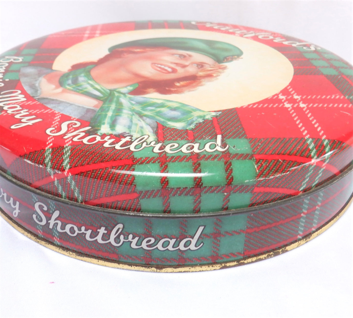 Vintage Tin Container by Crawford's Biscuit Company of Scotland: 'BONNIE MARY SHORTBREAD'