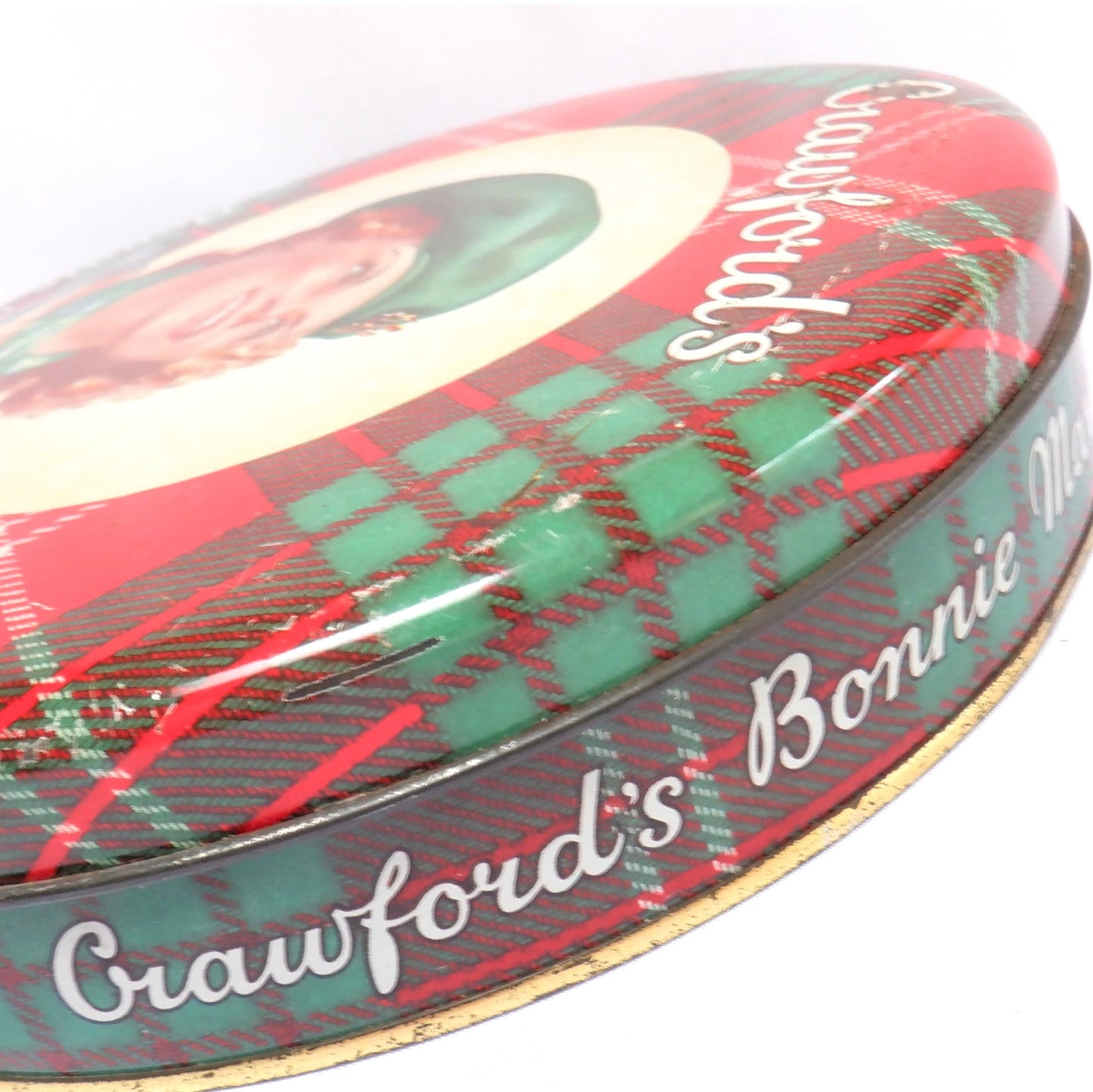 Vintage Tin Container by Crawford's Biscuit Company of Scotland: 'BONNIE MARY SHORTBREAD'