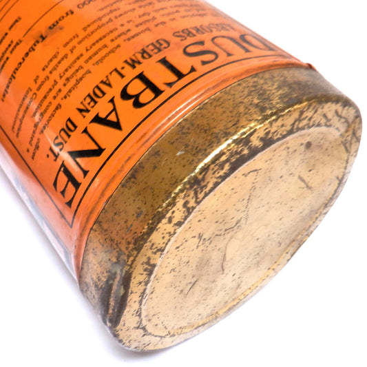 DUSTBANE SANITARY SWEEPING COMPOUND, Rare Antique Tin Can Container from Ottawa, CANADA!