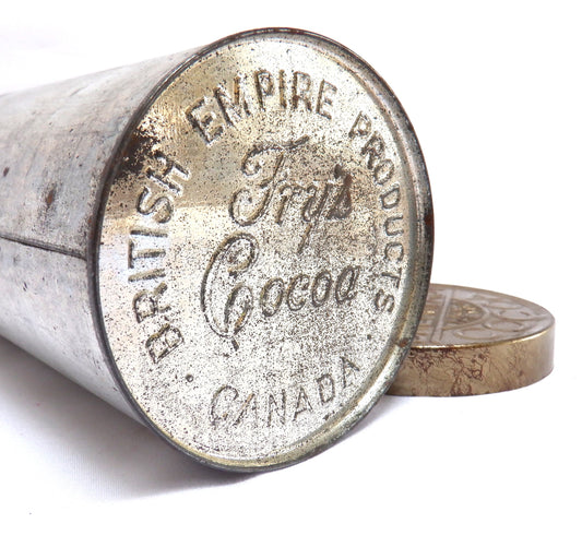 Antique Tin Container by J. S. Fry & Sons of London: 'BREAKFAST COCOA', Made in Canada!
