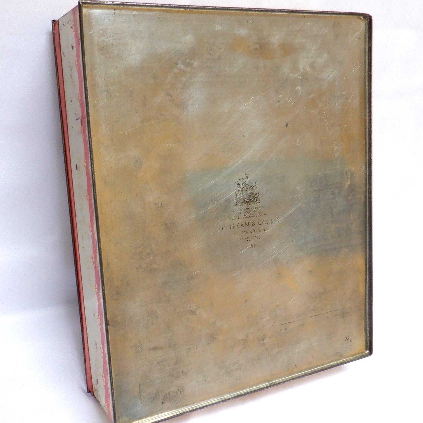 PEAK FREAN BISCUIT COMPANY ANTIQUE TIN: 'THE SONS OF W.H. PATTISSON' by Sir Thomas Lawrence