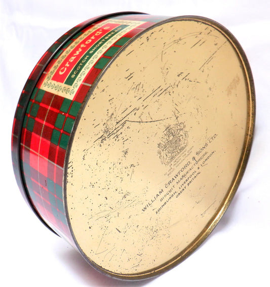 Vintage Tin by CRAWFORD'S SCOTCH SHORTBREAD of Scotland: 'PETTICOAT TAIL'