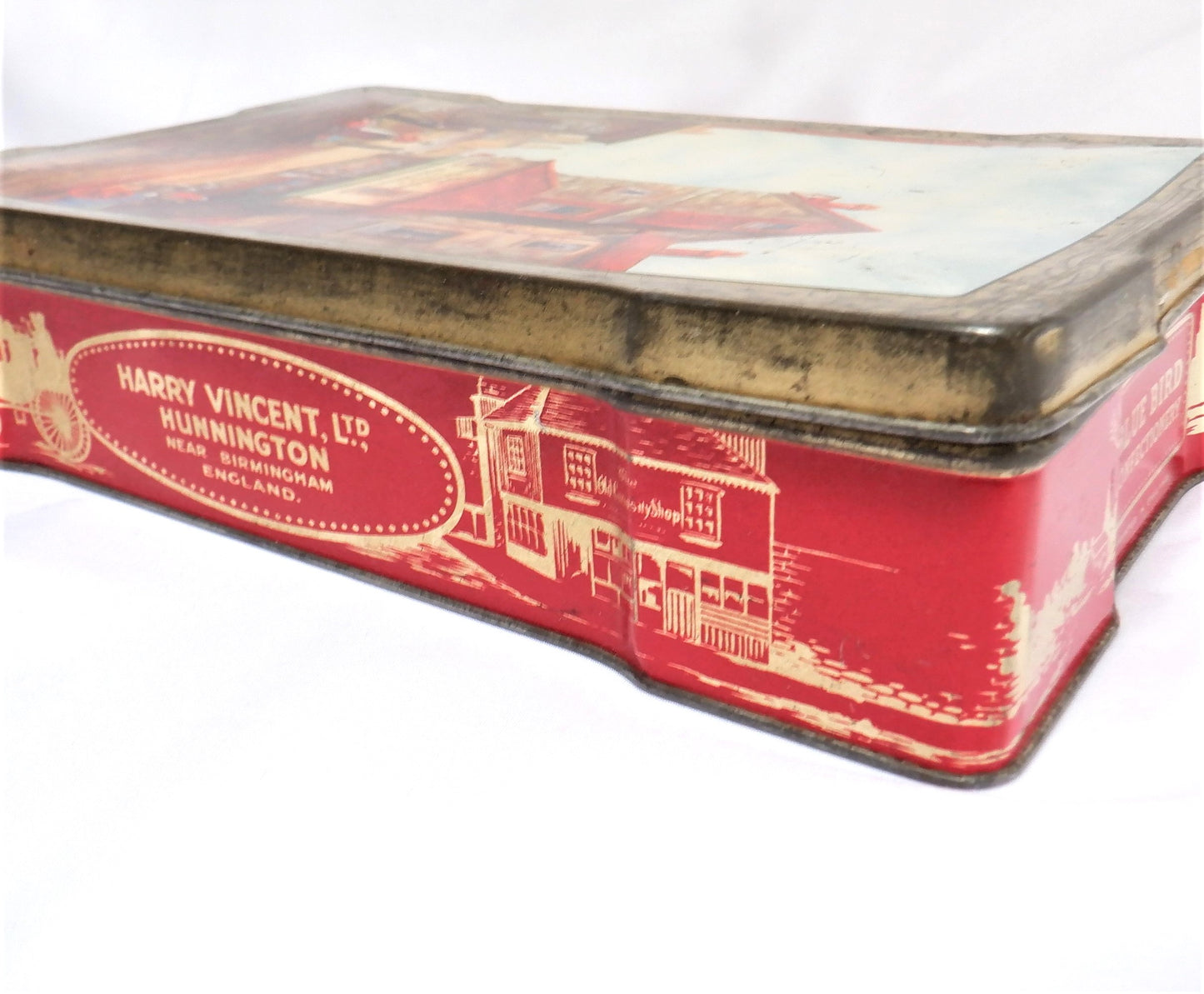 Antique Tin from HARRY VINCENT LIMITED, BLUE BIRD TOFFEE of Hunnington: THE OLD CURIOSITY SHOP #1
