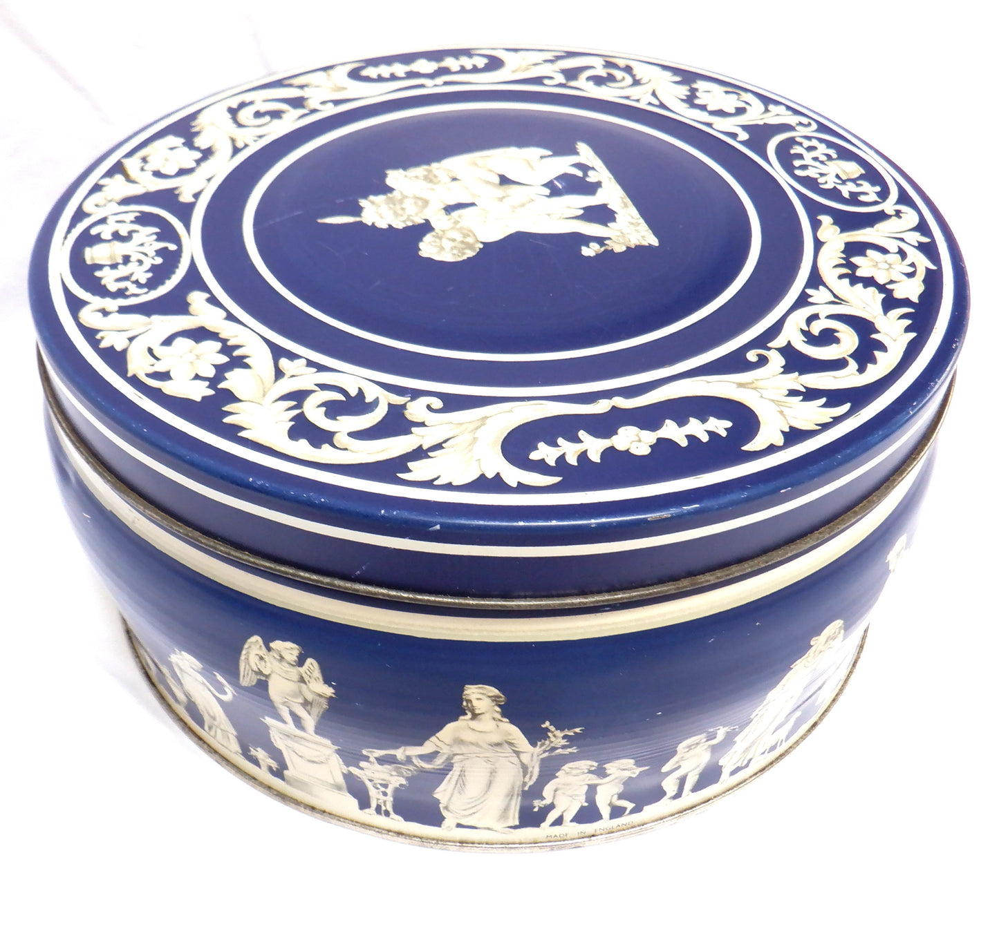 HUNTLEY & PALMERS BISCUITS Vintage Tin - 'Greek Cherubs'