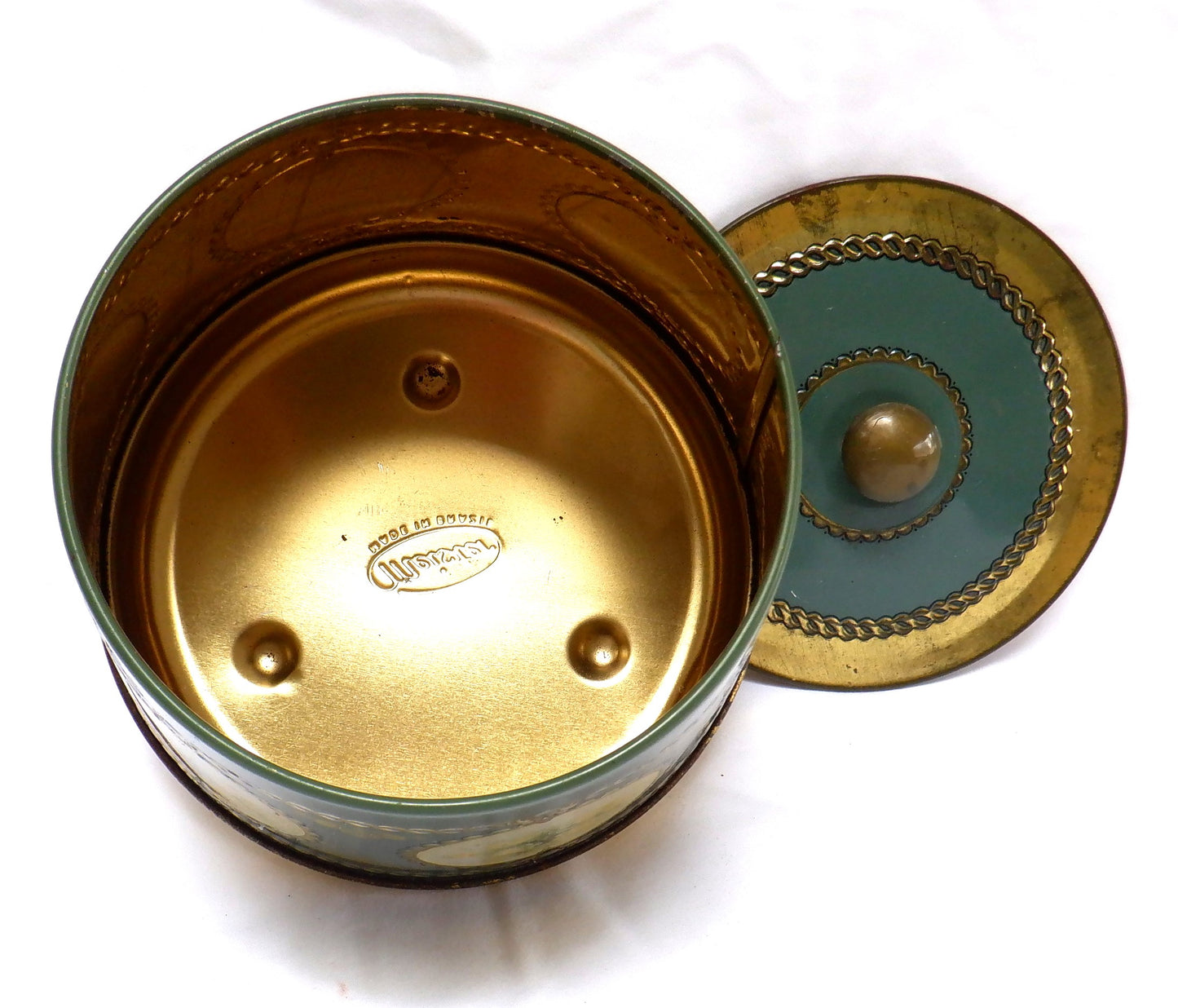 MEISTER BISCUIT VINTAGE TIN - Yellow Roses