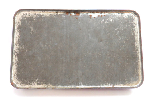 Vintage Tin Container By BLUE BIRD TOFFEE: Thatched Roof Village #2