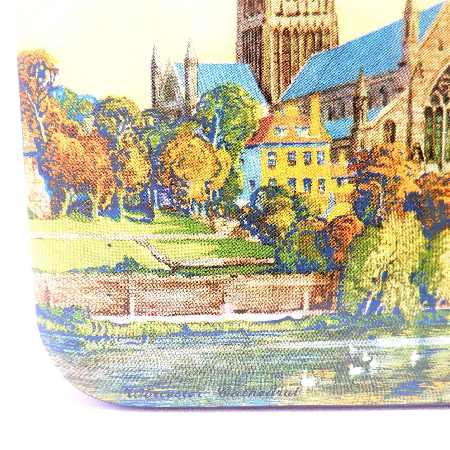 Antique Tin by BLUE BIRD TOFFEE: "Worcester Cathedral"