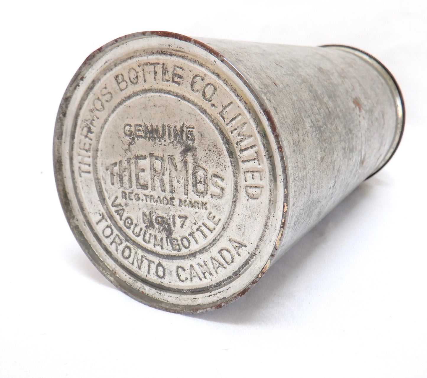 ANTIQUE THERMOS Genuine Vacuum Bottle #17, Made In CANADA!