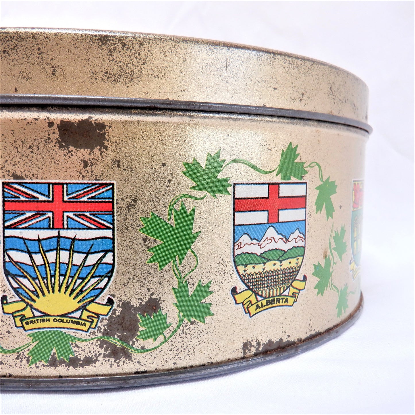 1967 CANADIAN CENTENNIAL TIN, from General Bakeries Limited: Made in CANADA!