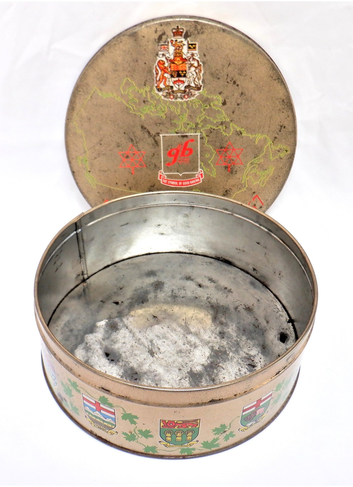 1967 CANADIAN CENTENNIAL TIN, from General Bakeries Limited: Made in CANADA!
