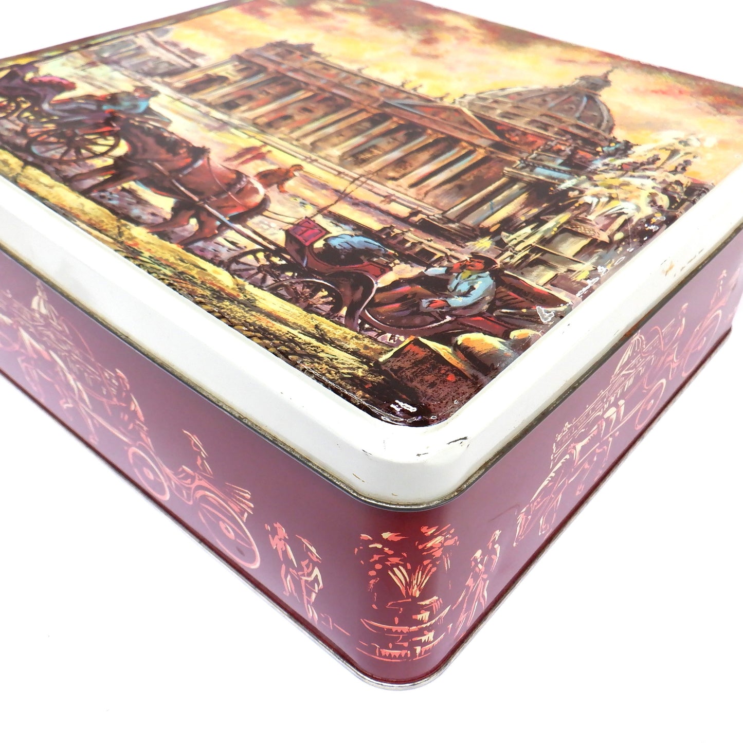 Large Vintage Tin Container: 'The Papal Basilica of Saint Peter in the Vatican'