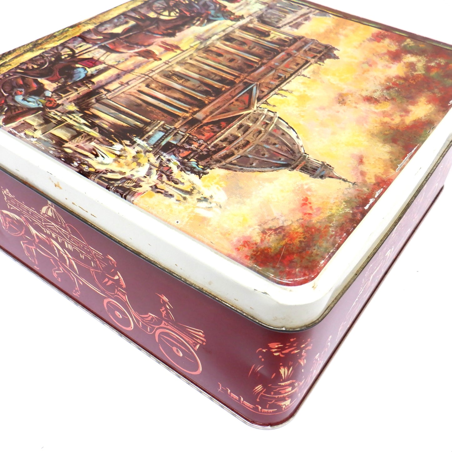 Large Vintage Tin Container: 'The Papal Basilica of Saint Peter in the Vatican'