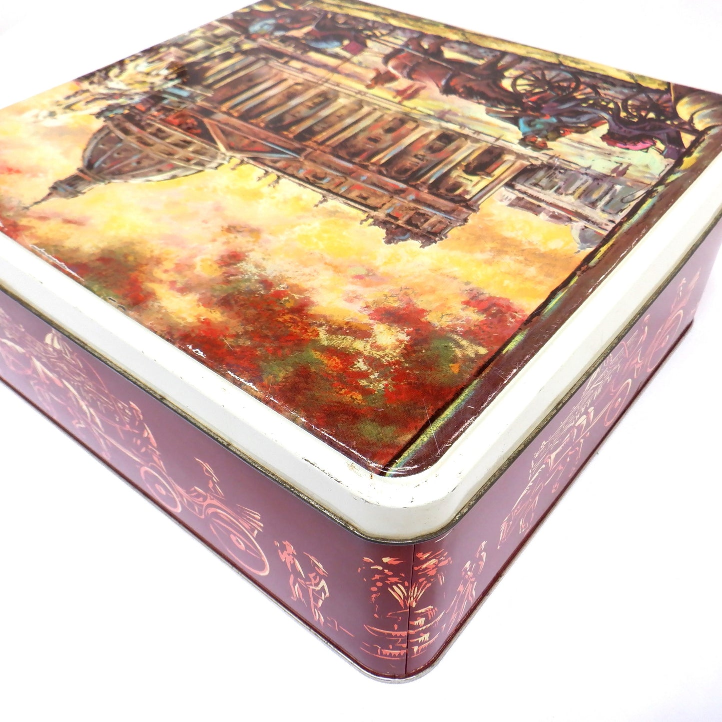 Large Vintage Tin Container: 'The Papal Basilica of Saint Peter in the Vatican'
