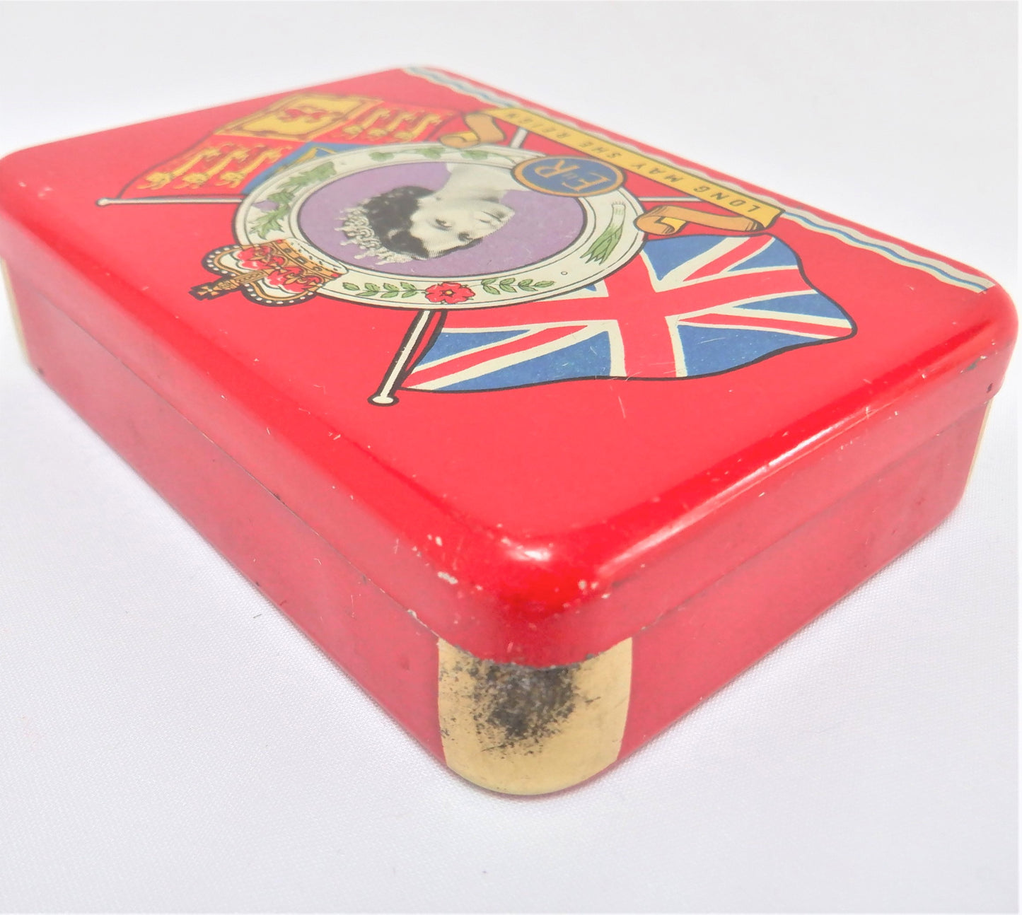 CORONATION Vintage Tin Container, Compliments of OXO CANADA (Montreal, Quebec)...Long May She Reign!