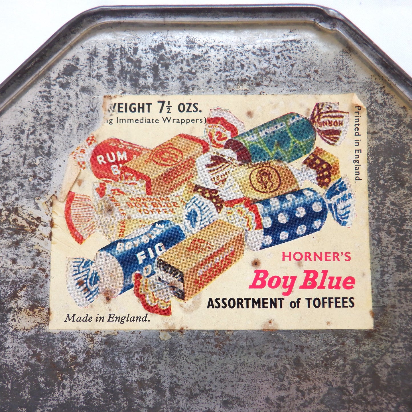 HORNER'S BOY BLUE 1953 Queens Coronation Souvenir Tin