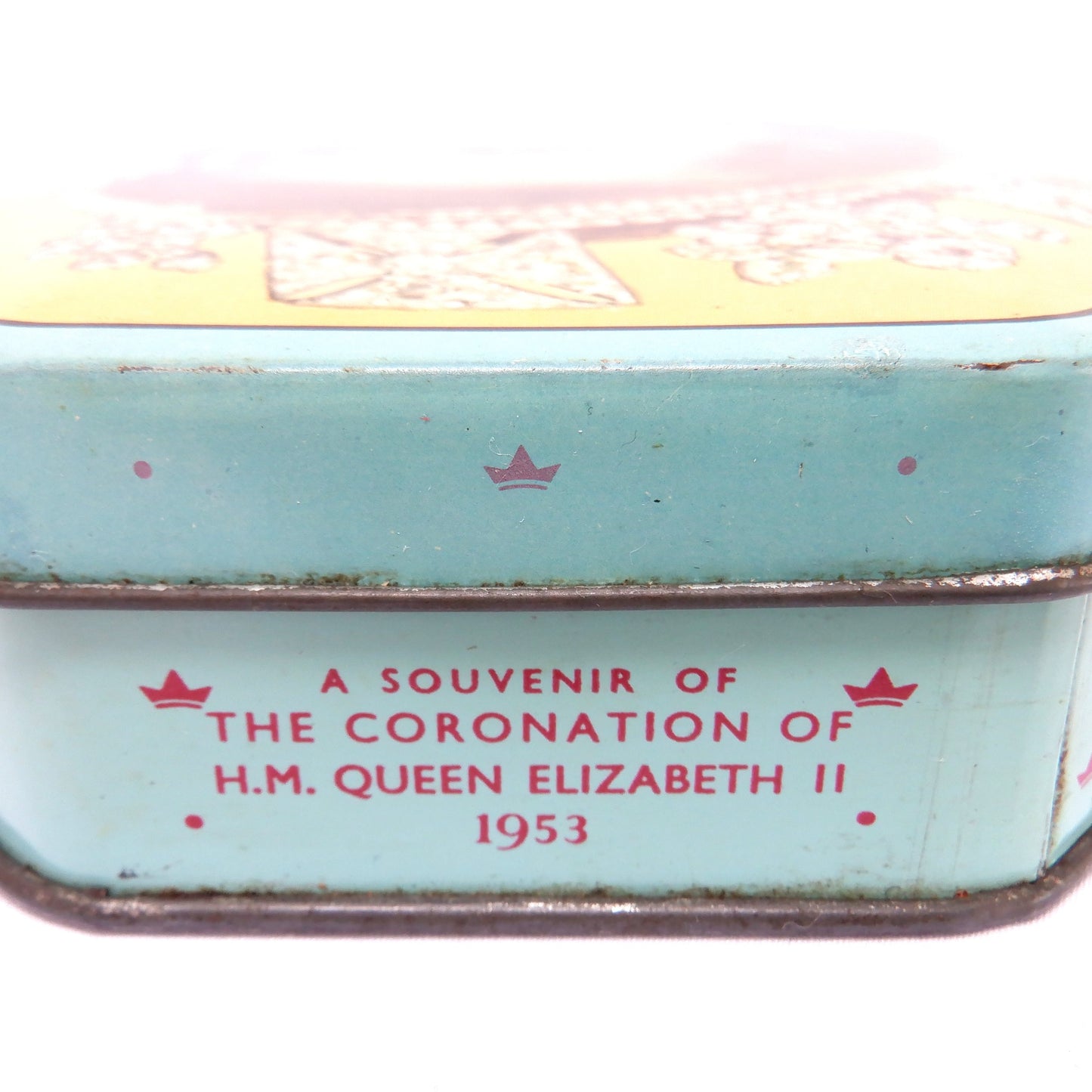 HORNER'S BOY BLUE 1953 Queens Coronation Souvenir Tin