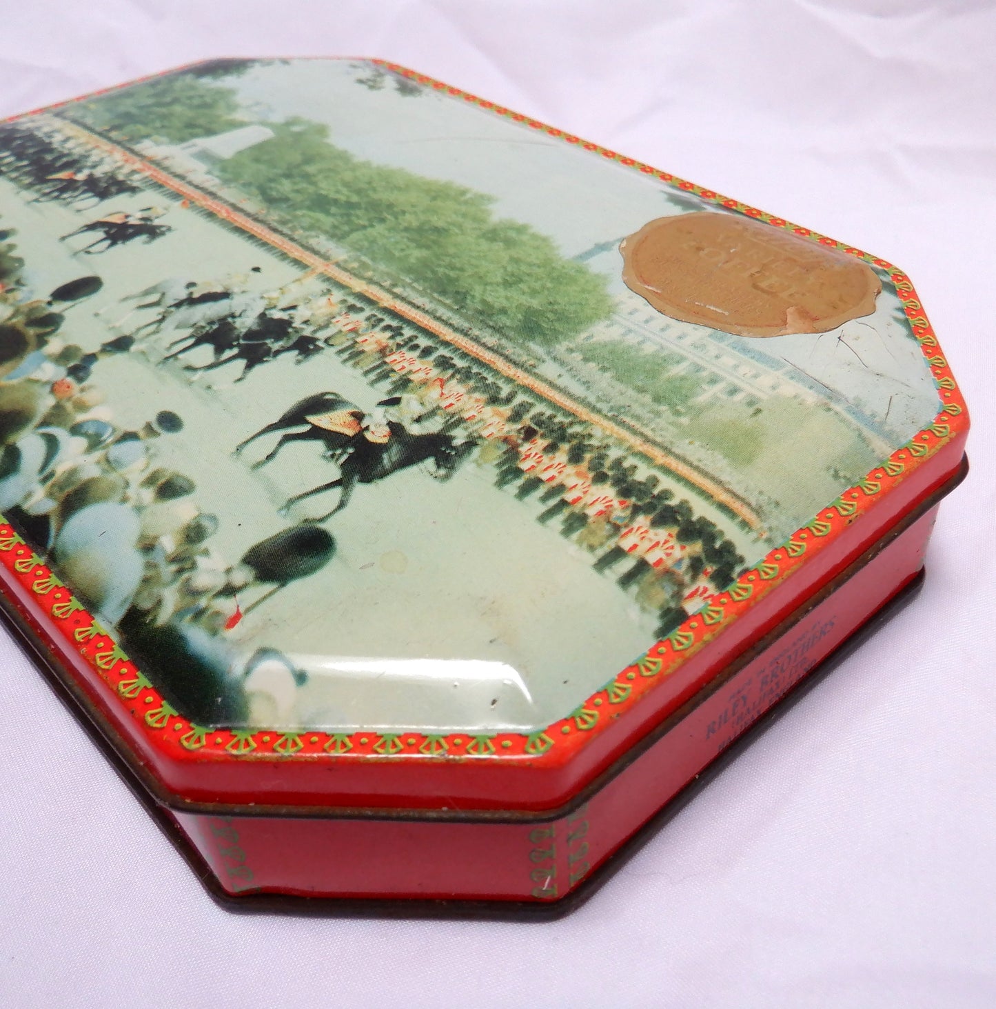 "THE QUEEN'S ROYAL PROCESSION SOUVENIR TIN" by Riley Brothers of Halifax, England