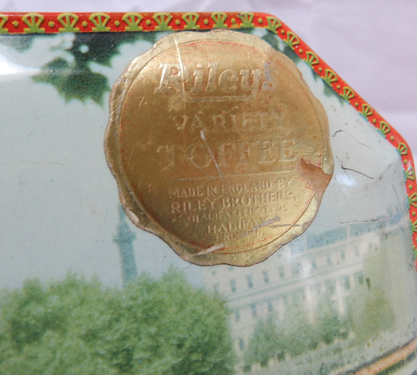 "THE QUEEN'S ROYAL PROCESSION SOUVENIR TIN" by Riley Brothers of Halifax, England