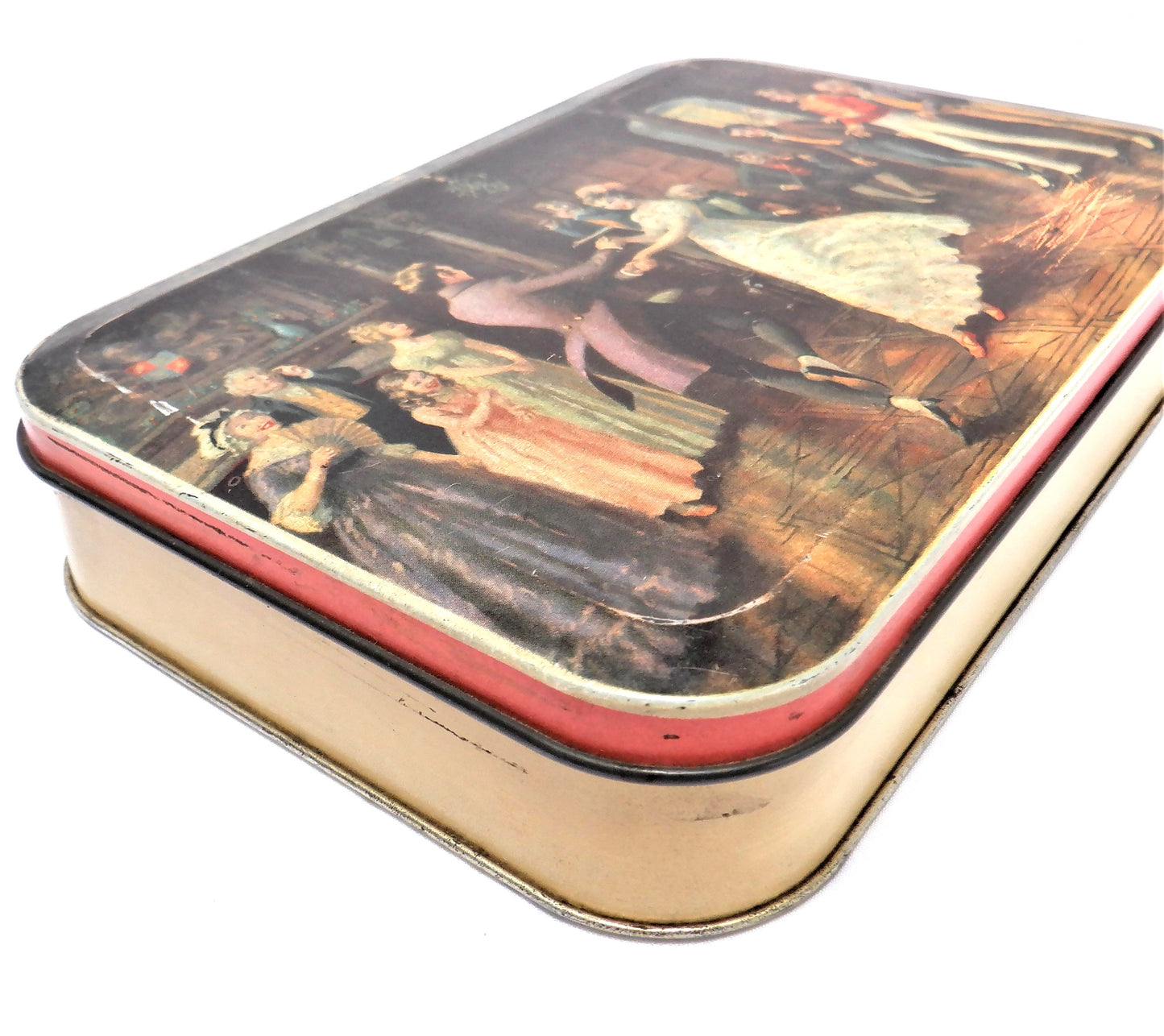 Vintage Tin by Thorne's Premier Toffee Company of Leeds England: 'VICTORIAN DANCE PARTY'