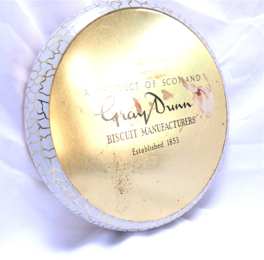 Vintage Round Tin by Gray Dunn Biscuits 'THE GARDEN BOUQUET'