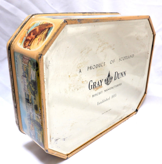 Vintage Tin Container of 'LAKE LOUISE, ALBERTA' by Gray Dunn Biscuits of London