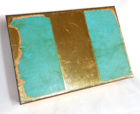 'BEST QUALITY DRAWING PINS': Antique Tin Container from Great Britain, with paper labels!