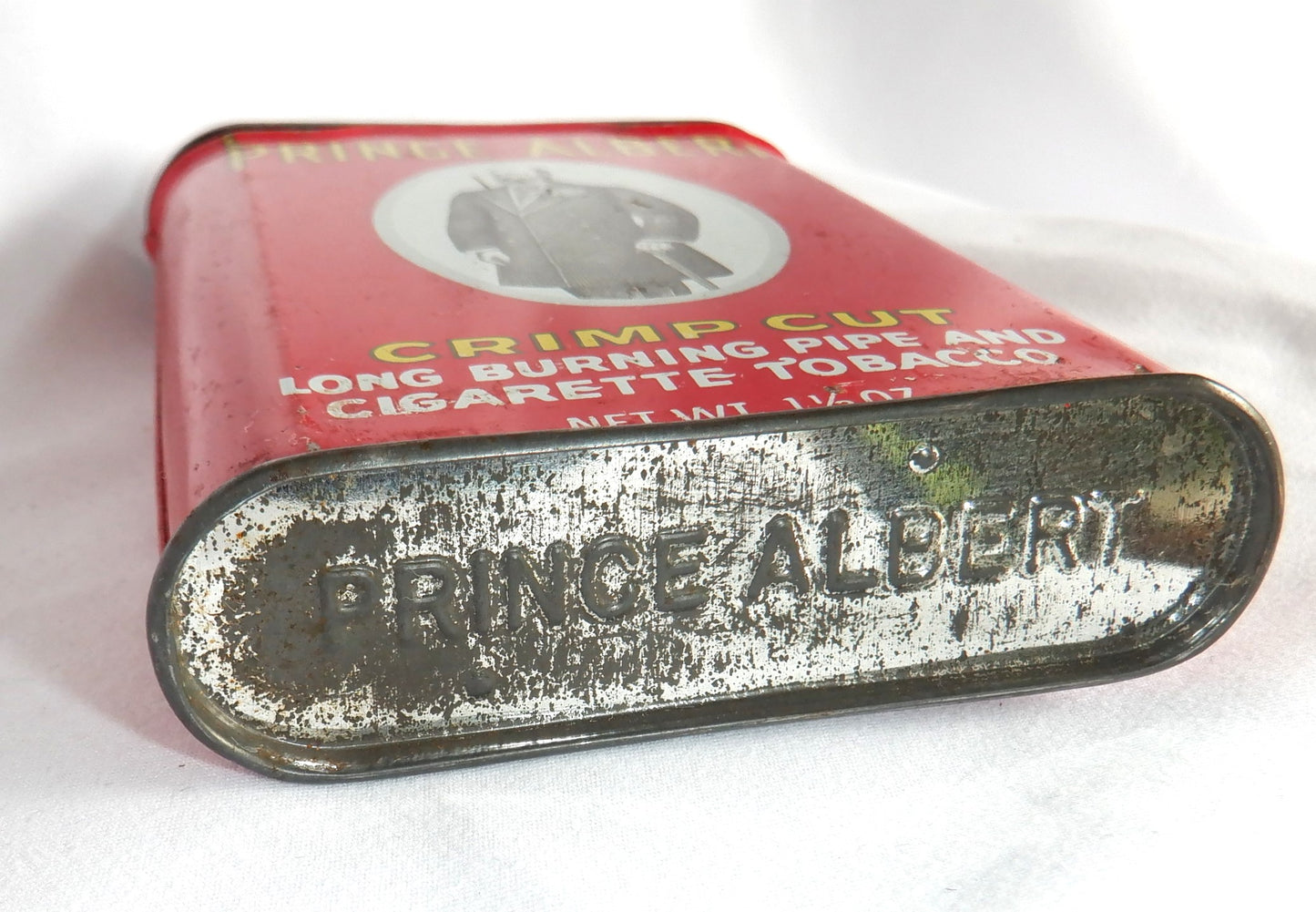 PRINCE ALBERT CRIMP CUT PIPE AND CIGARETTE TOBACCO VINTAGE POCKET TIN