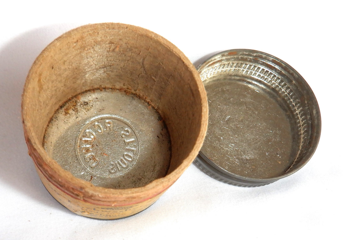 LOCKWASHERS No. 39 ANTIQUE TIN & TUBE CONTAINER, by The Washburn Company of Worcester, Massachusetts