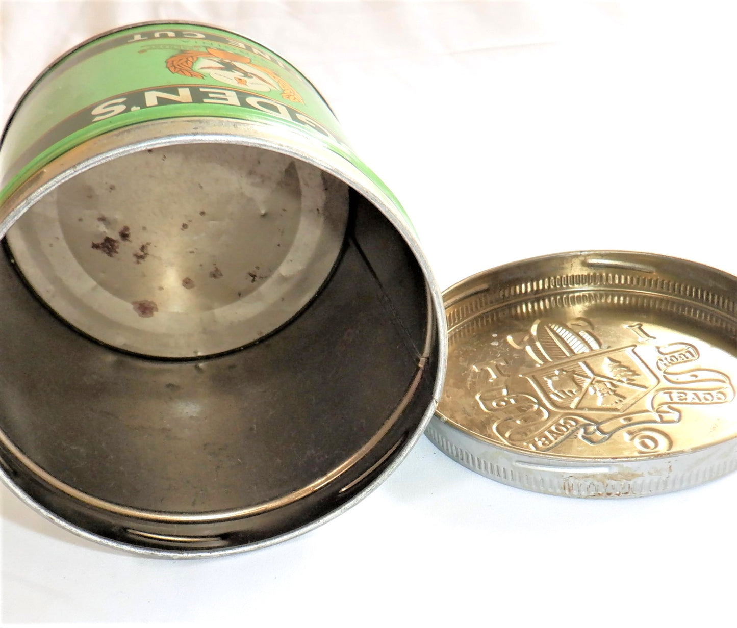Original Vintage VIRGINIA FINE CUT OGDEN'S TIN TOBACCO CANISTER, from MONTREAL, CANADA