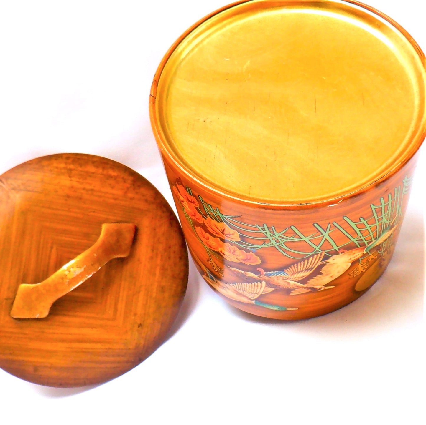 A Vintage Tin by The Metal Box Company Limited of Mansfield, England: 'THREE MALLARD DUCKS'