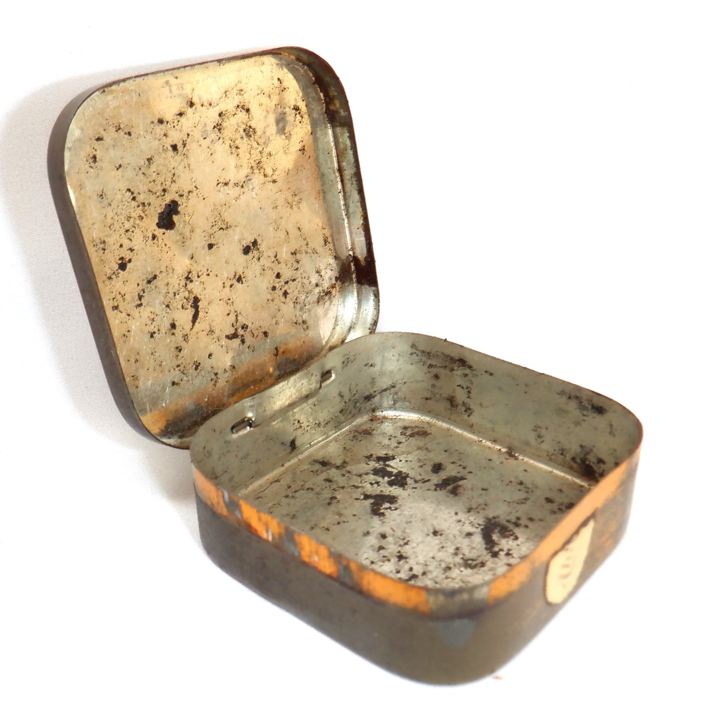 Vintage LAKEROL THROAT PASTILLES Tin Container from Sweden