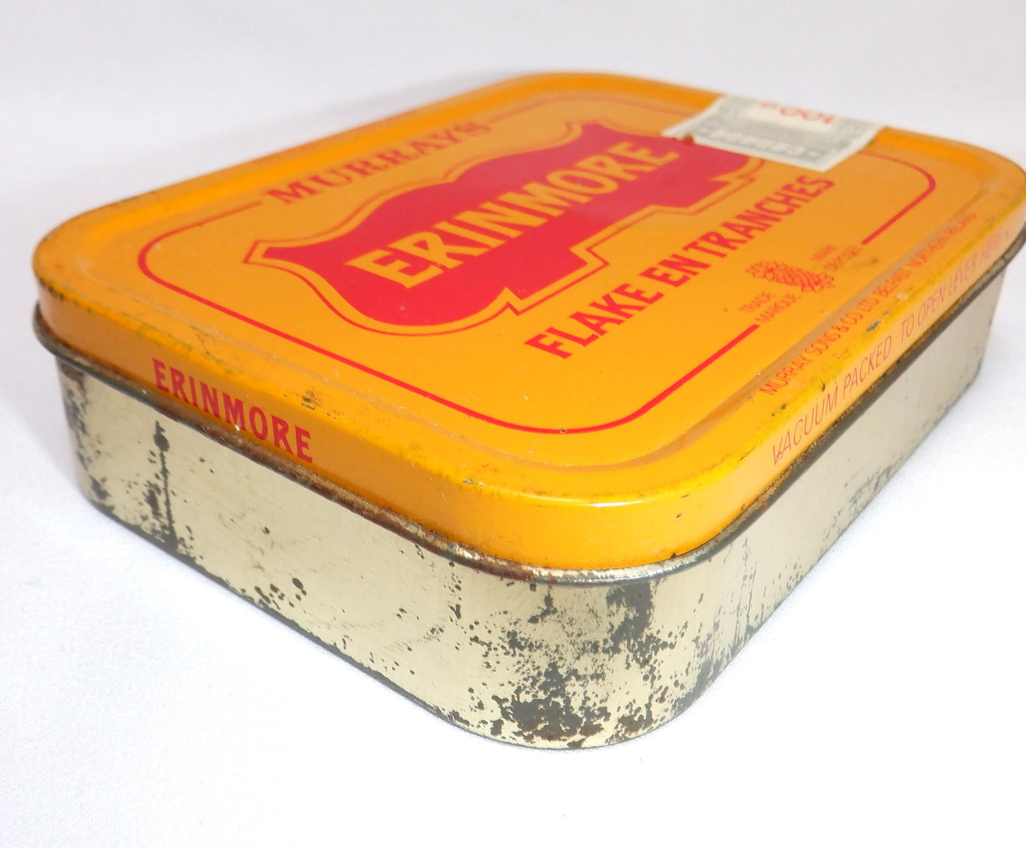 ERINMORE "Flake en Tranches" RARE FRENCH TOBACCO TIN From Murray's of Northern Ireland