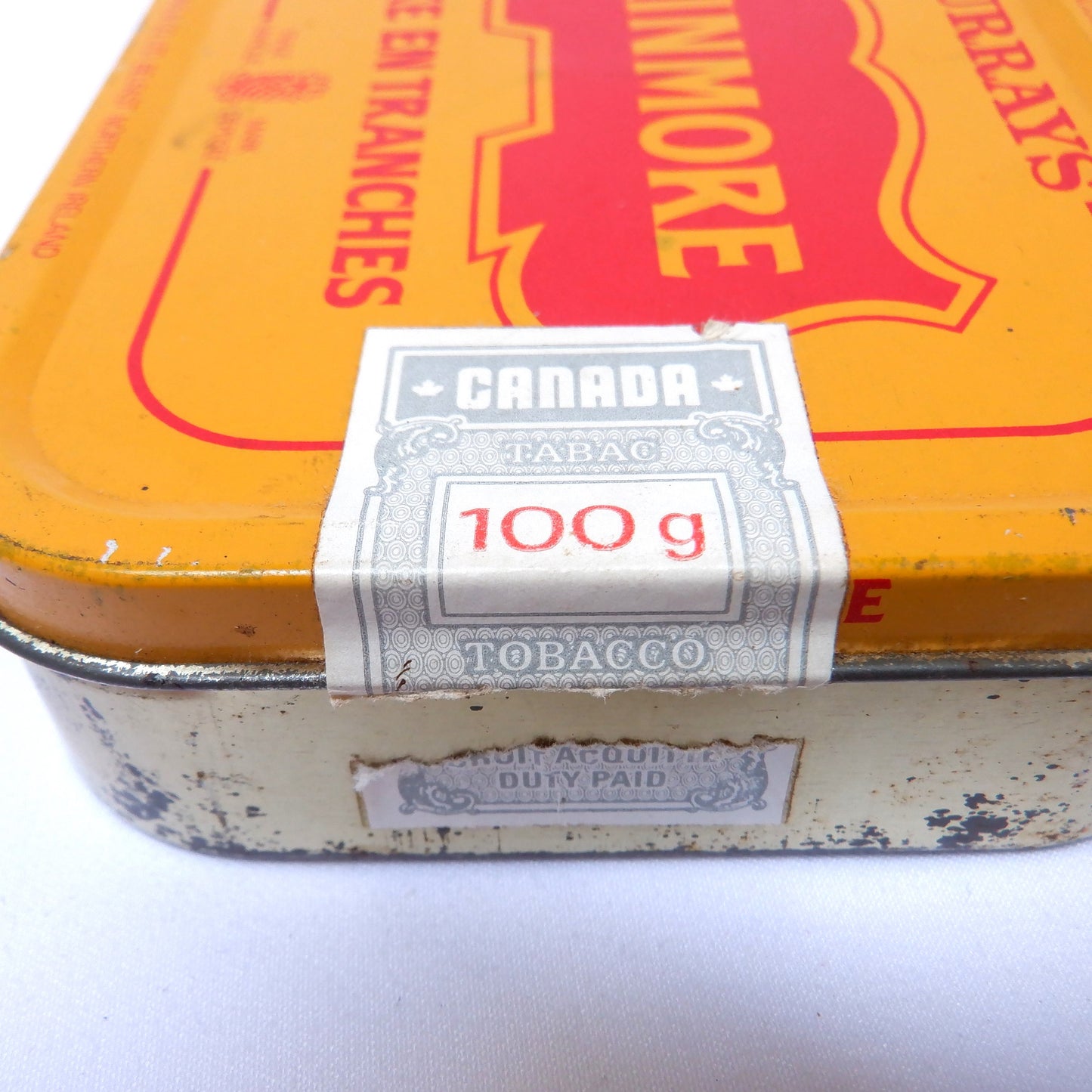 ERINMORE "Flake en Tranches" RARE FRENCH TOBACCO TIN From Murray's of Northern Ireland