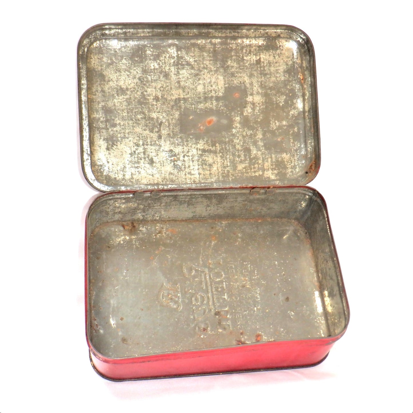 A 1940's Antique Tin by RILEY'S TOFFEE of Halifax, England: 'YE WELCOME INN'