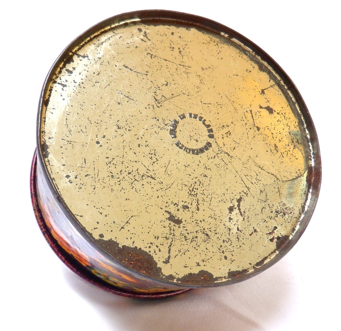 PSYCHEDELIC FLOWERS! A Vintage British Tin Can Flower Container, 1960's