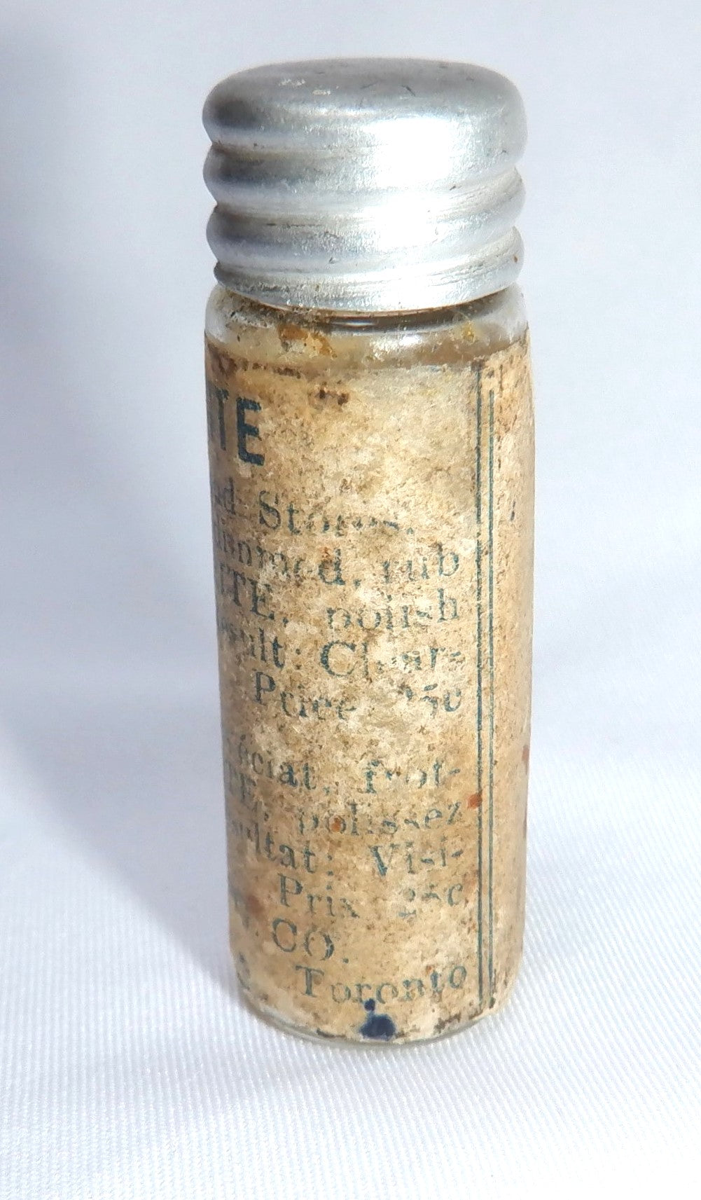 Antique Miniature Bottle of CANADIAN EVER BRITE Eye Glass Cleaner. Made in Canada!