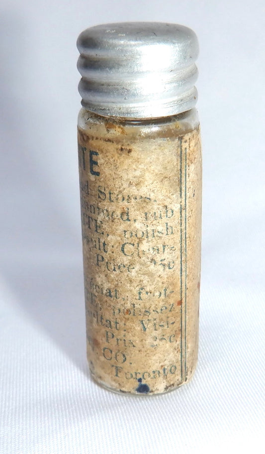 Antique Miniature Bottle of CANADIAN EVER BRITE Eye Glass Cleaner. Made in Canada!