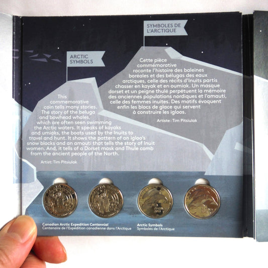 2013 Canadian Arctic Expedition Centennial 4-Coin Special Quarter Collection: HEART OF THE ARCTIC/ AU COEUR DE L'ARCTIQUE