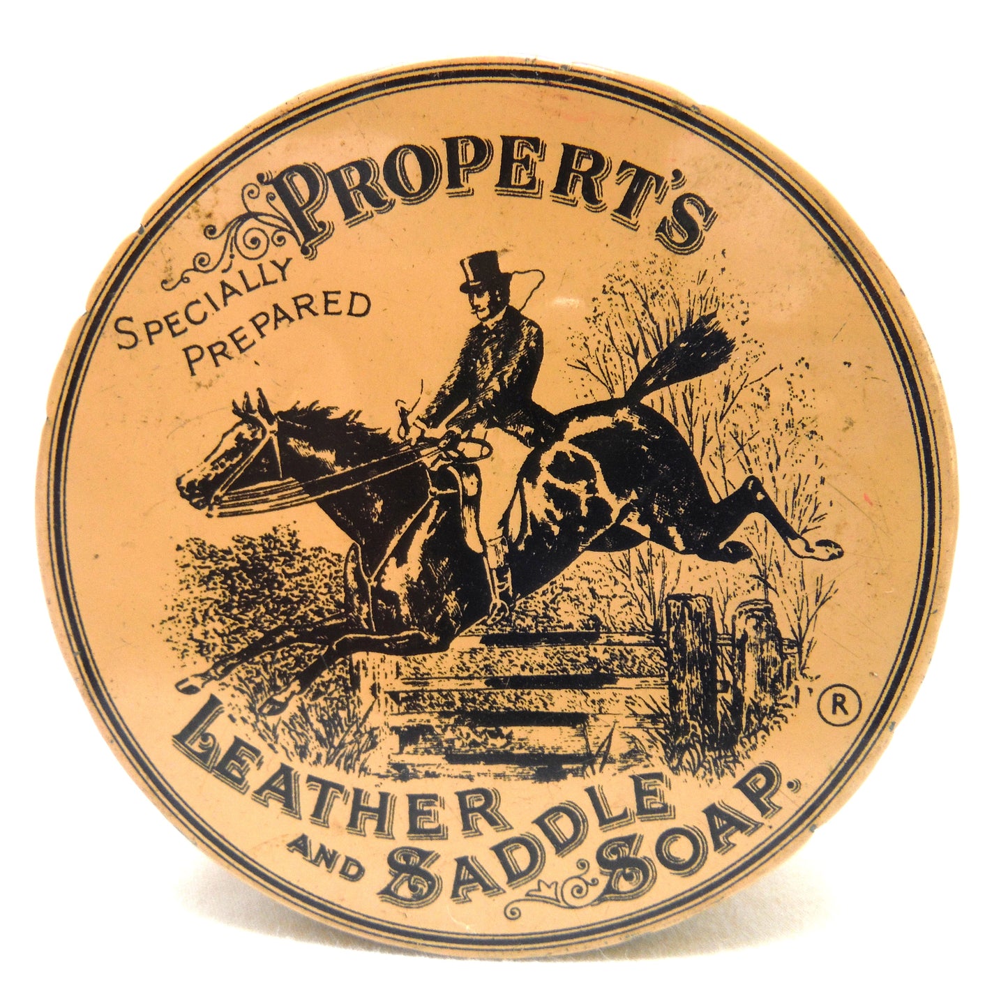 Vintage Tin Container: PROPERT'S Specially Prepared Leather and Saddle Soap