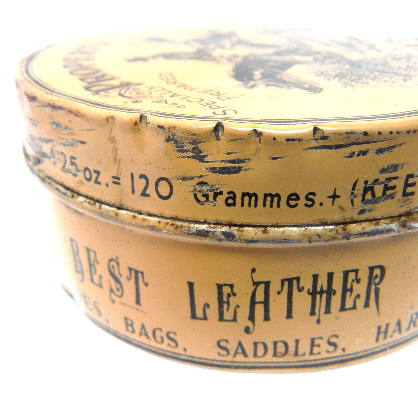 Vintage Tin Container: PROPERT'S Specially Prepared Leather and Saddle Soap