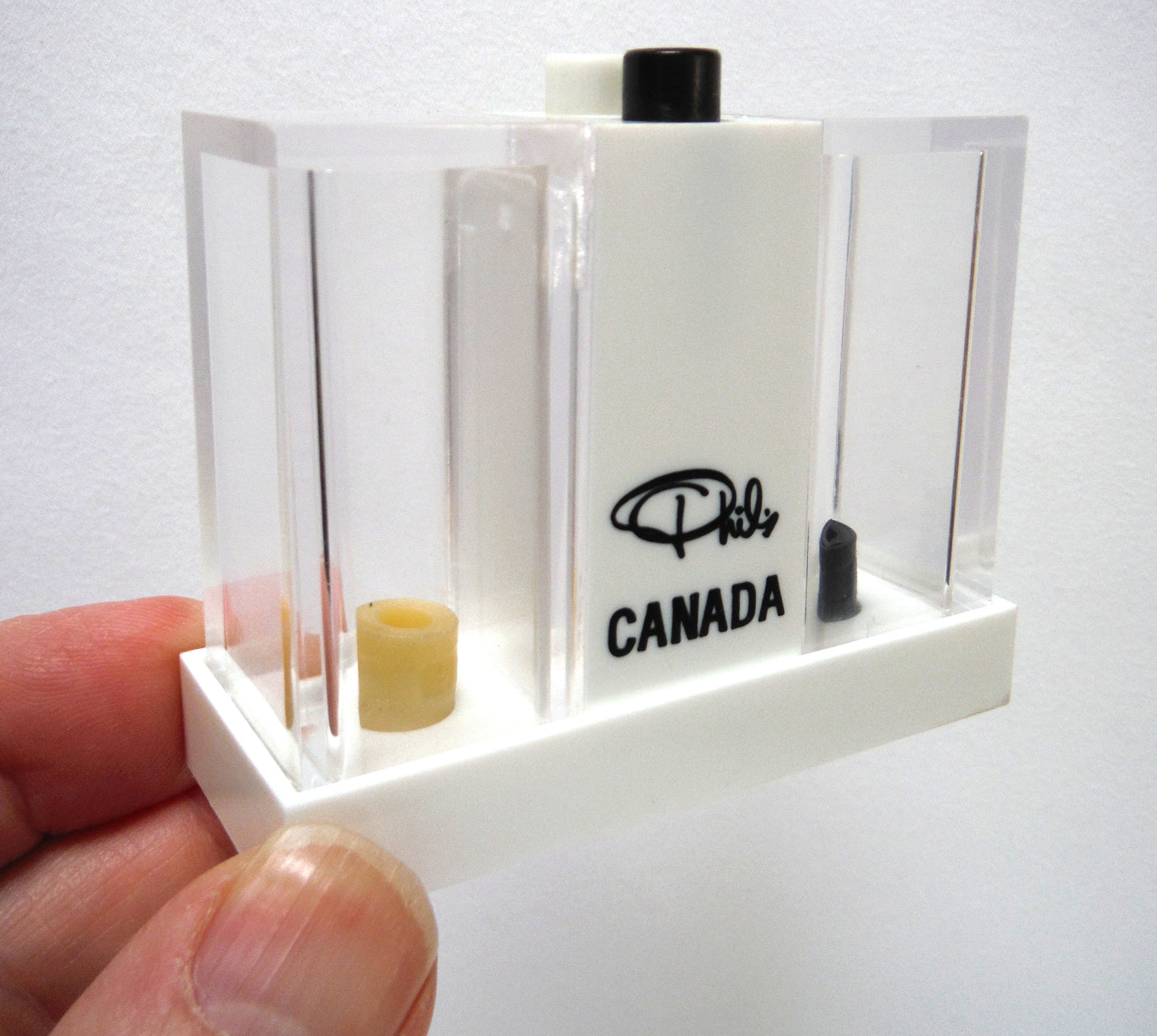 UNIQUE 1960'S FUTURISTIC STYLED SALT AND PEPPER SHAKER FROM PHIL'S PANCAKE HOUSE, ALBERTA CANADA!