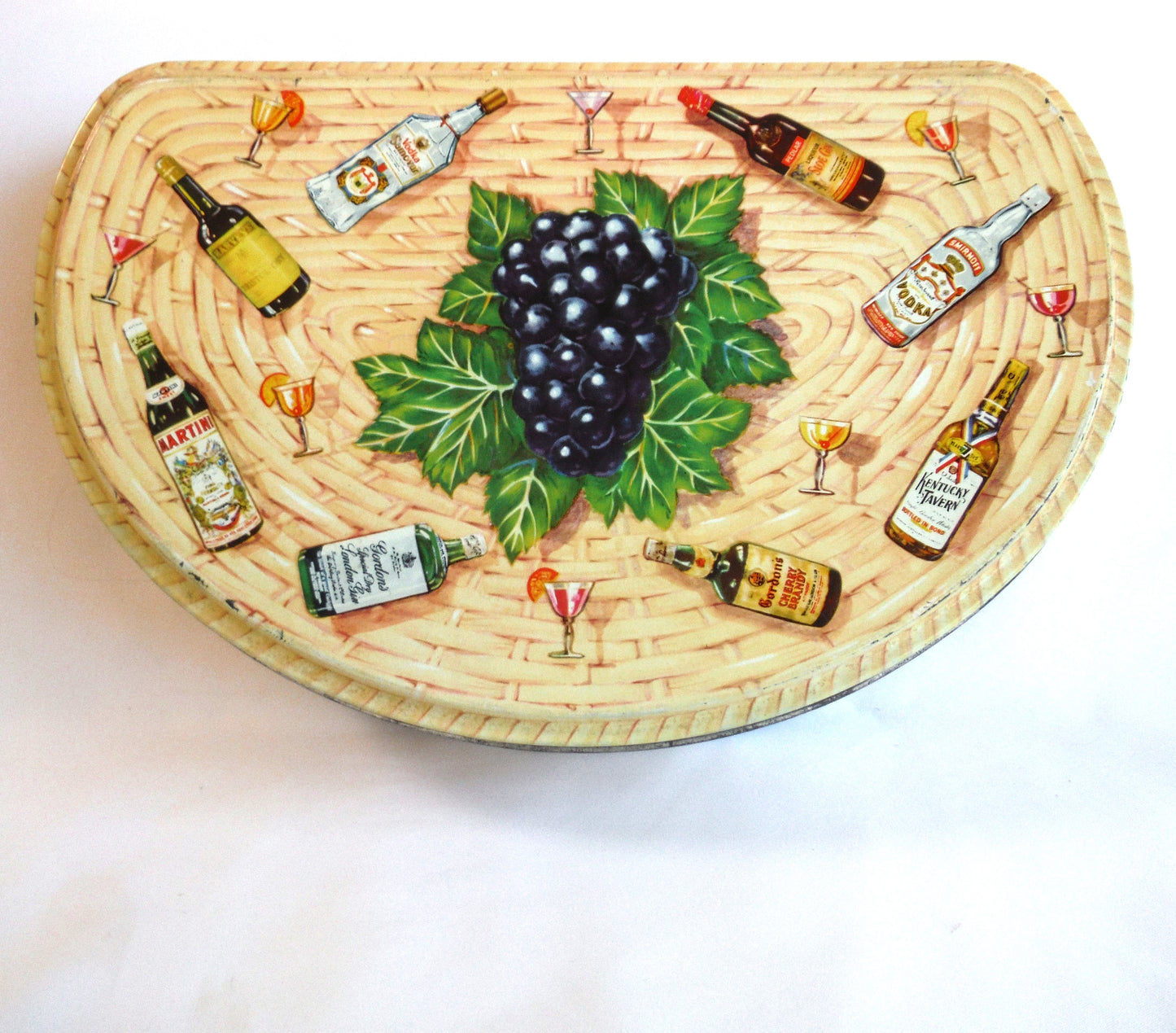 Huntley & Palmers of Post WWII London Vintage Tin Container: THE COCKTAIL BASKET, #1