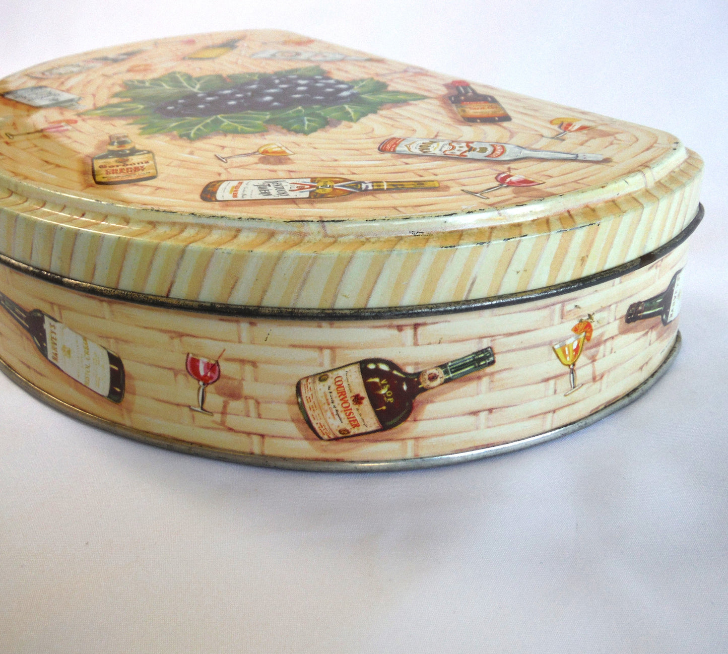 Huntley & Palmers of Post WWII London Vintage Tin Container: THE COCKTAIL BASKET, #1