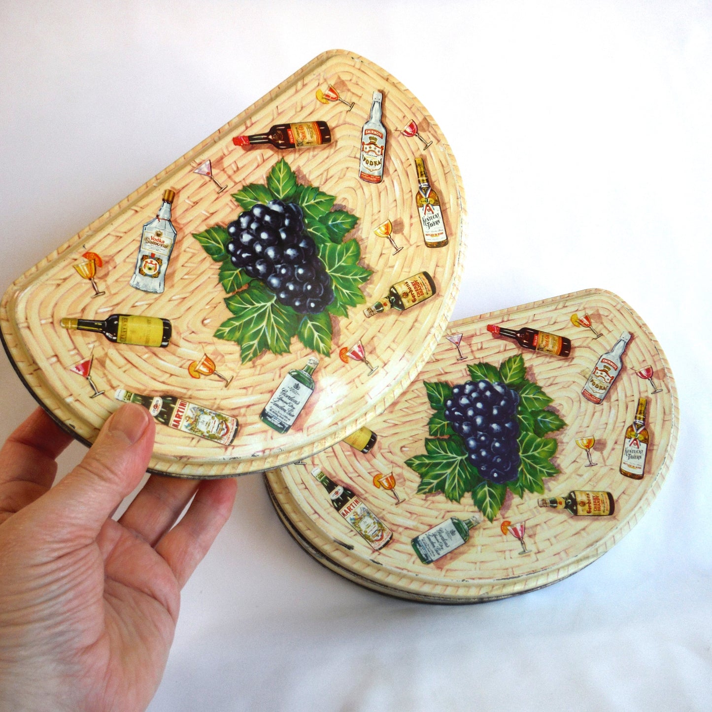 Huntley & Palmers of Post WWII London Vintage Tin Container: THE COCKTAIL BASKET, #1