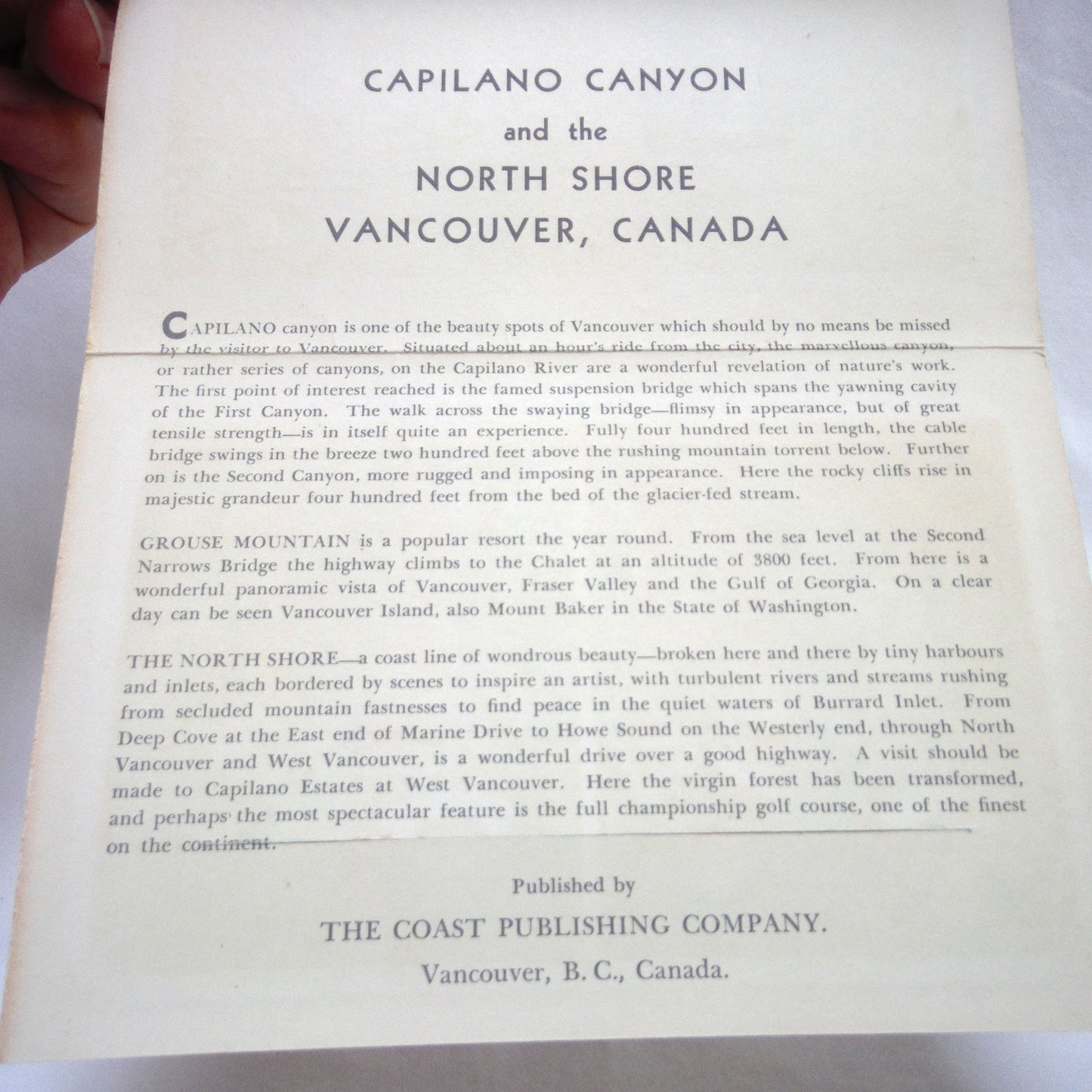 1950's RARE CANADIAN POSTCARD COLLECTION: The North Shore and Capilano Canyon, Vancouver, BC, Canada, with Three BONUS 1954 1-Cent QEII Stamps!